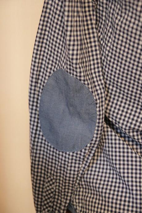 Modro biela bavlnená košeľa, h&m, s, h&m,s