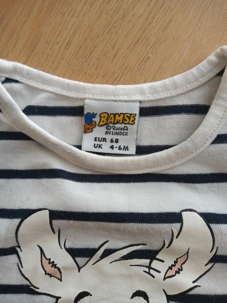 Pásikavé body lindex s krátkym rukávom, lindex,68