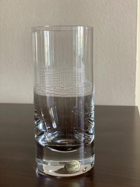 Pohár moser bratislavský hrad, 