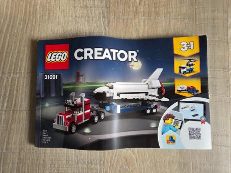 Lego creator 31091 preprava raketoplánu, 