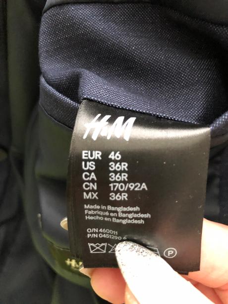 Pánske sako h&m, h&m,46