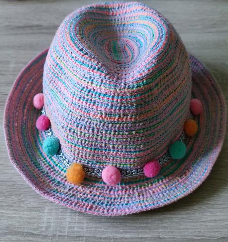 Slamený klobúk s guličkami, f&f,134