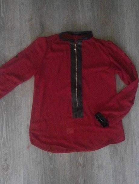 Bordová blúzka., m