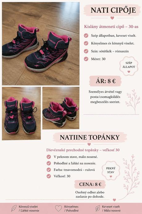 Detské topánky, 30
