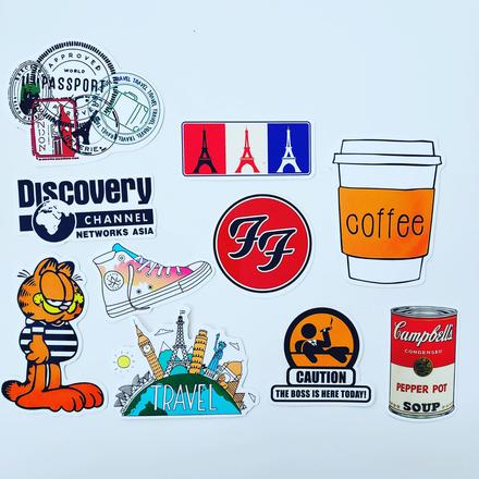 Vinyové nálepky skladom 10ks,