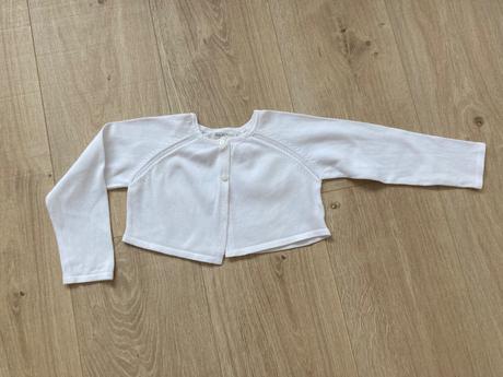 Biele úpletové bolerko, zara,98