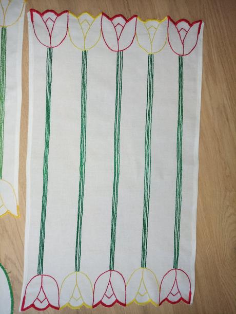 Jarné dečky, obrusy - cena spolu, 