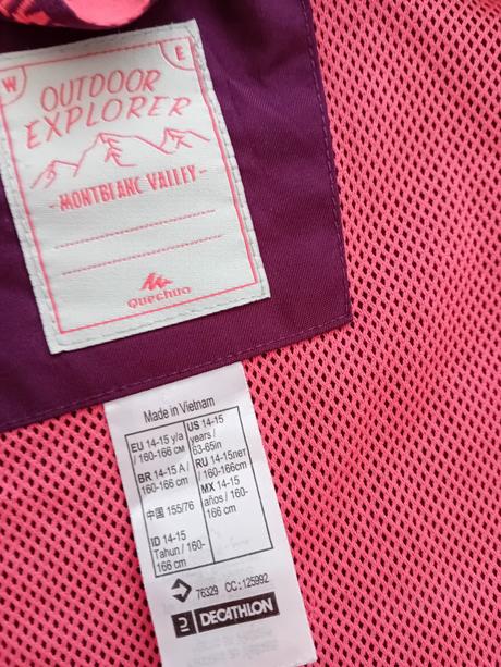 Športová bunda, decathlon,164