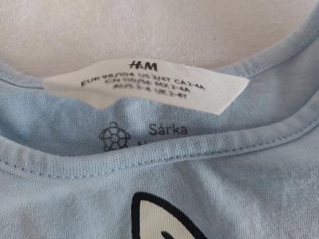 Šaty jednorožec, h&m,104