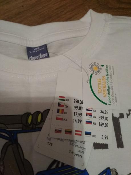 Pekné tričko, dopodopo,128