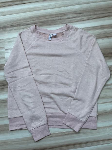 Bledorúžová mikina, h&m,s