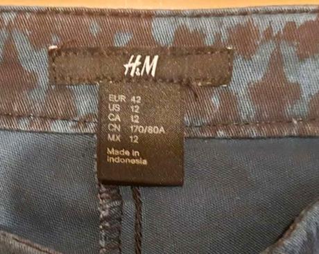 Predám nohavice h&m veľ.42 (l-xl), h&m,l
