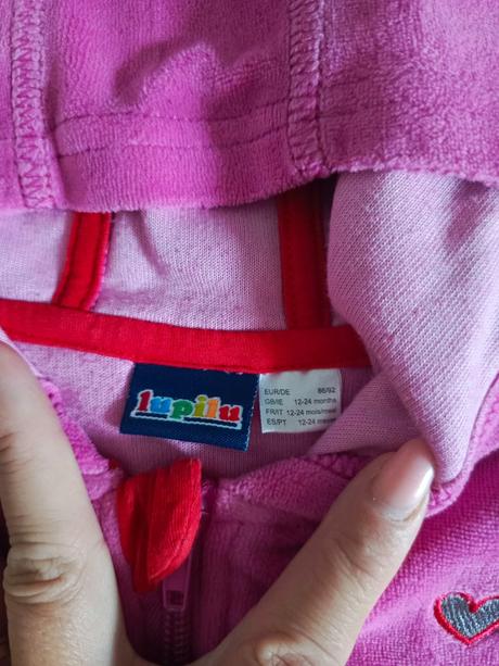 Zamatová mikinka 86/92, lupilu,86