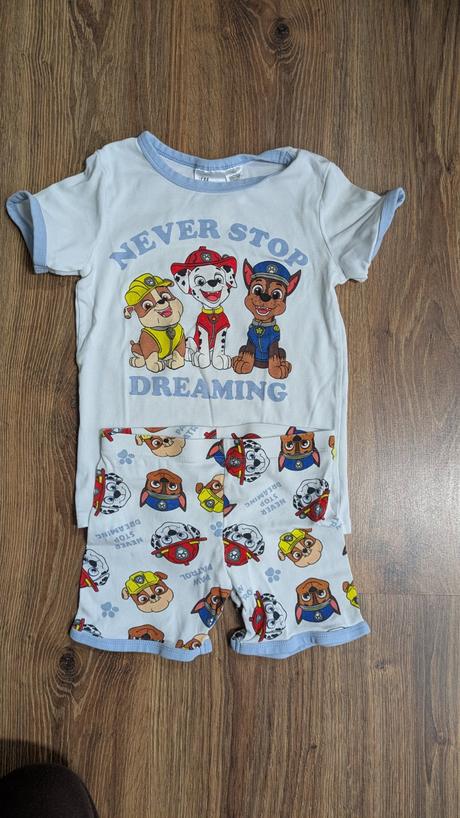 Letne pyzamko paw patrol 122-128, h&m,122