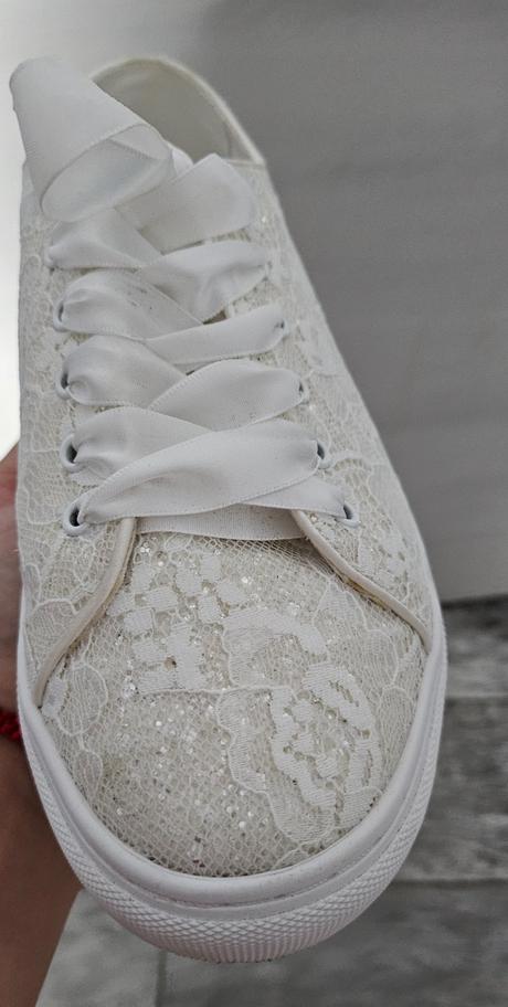Svadobné tenisky ivory, 39
