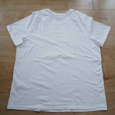 Biele tričko s nápisom happy, tchibo,46