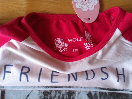 Dievčenské tričko na leto - v.128 a 140., wolf,128 / 140