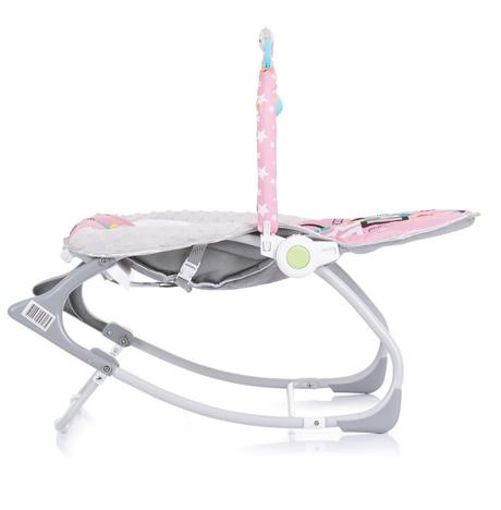 Baby spa vibrajúce a hrajúce lehátko do 9 kg pink,