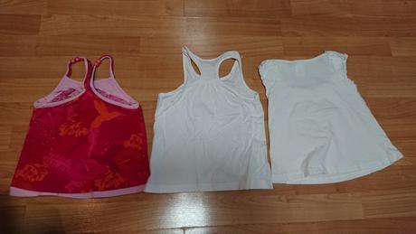 Dievcenske letne bavlnene tielka 3 kusy, 98