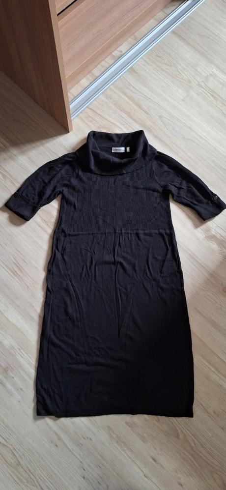 Tehotenské pletené rolákové šaty, yessica,s