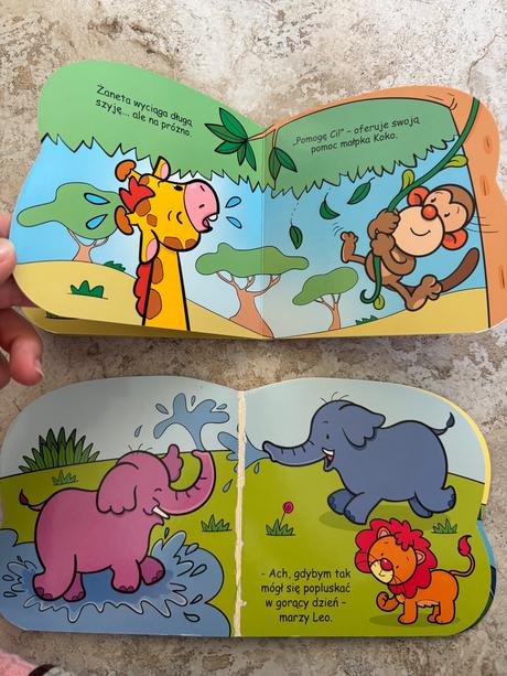 Knihy pre deti žirafa,lev, 