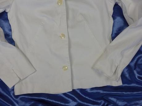 Biele bavlnené sako, 36