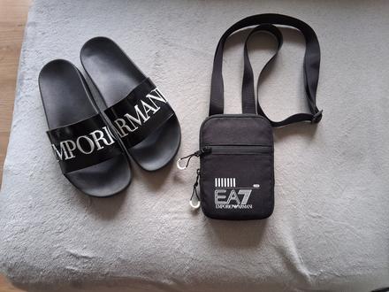 Armani originál šľapky taška kabelka crossbody, armani,40
