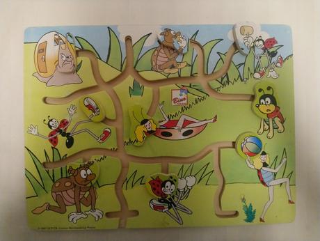 Labyrint - drevená doska ferdo, bino, 40x30x2, 