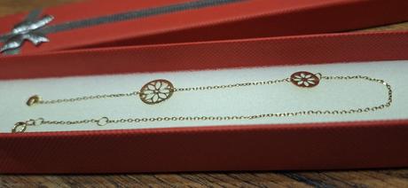 Zlata retiazka náramok na nohu au zlatnictvo, 