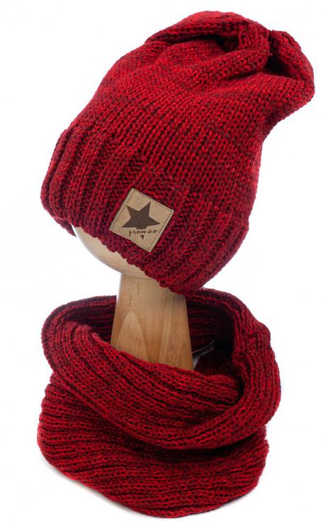 Chlapčenský set čiapka,nákrčník/mix farieb, 