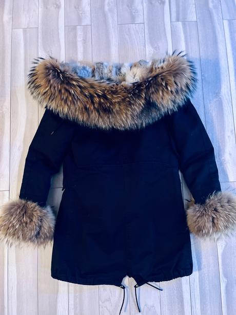 Parka s pravou hustou kozusinou, m