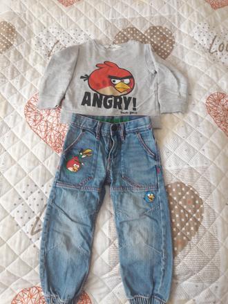 Set angry birds, h&m,98