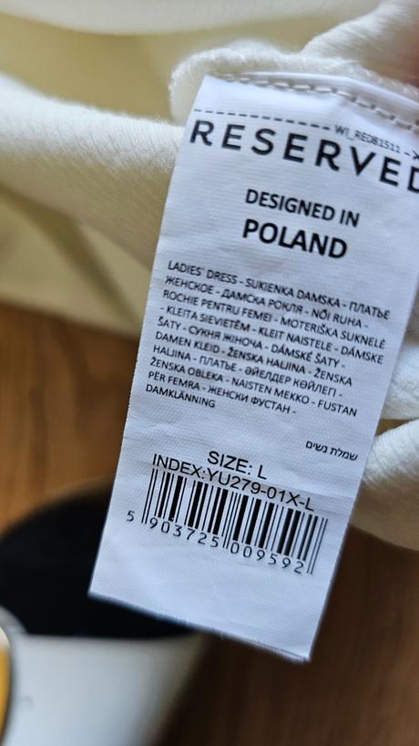 Biele voľné šaty/top reserved oversized, reserved,l