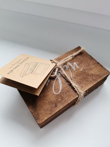 Svadobná krabička na obručky,