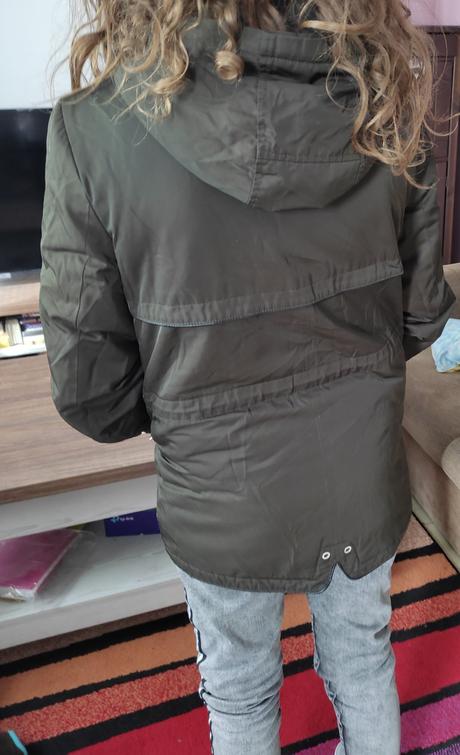 Olivová bunda zara, zara,xs