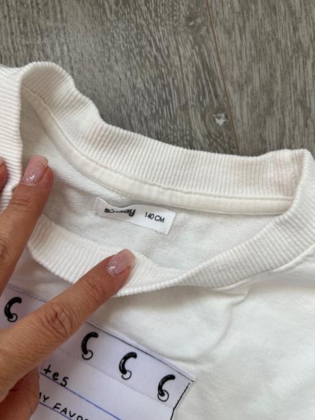 Biela mikina bavlna, 140