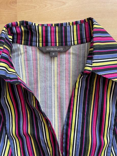 Košeľa s farebnými prúžkami, river island,36