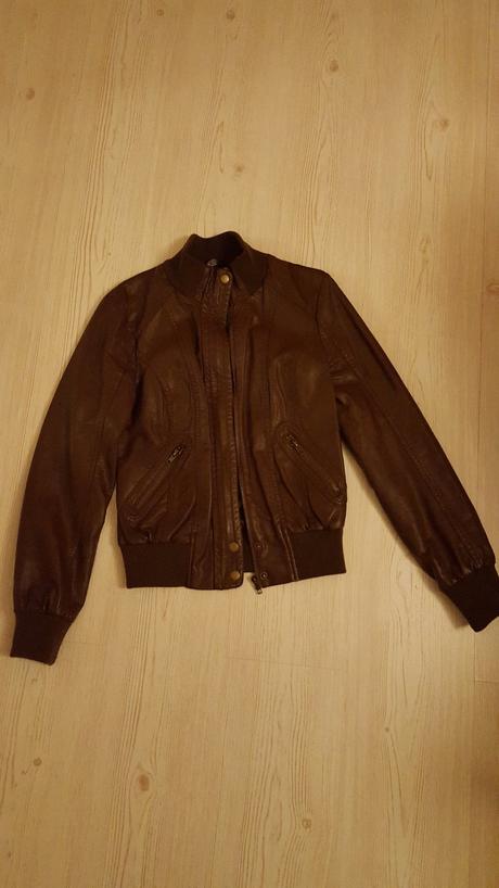 Koženková bunda, f&f,36