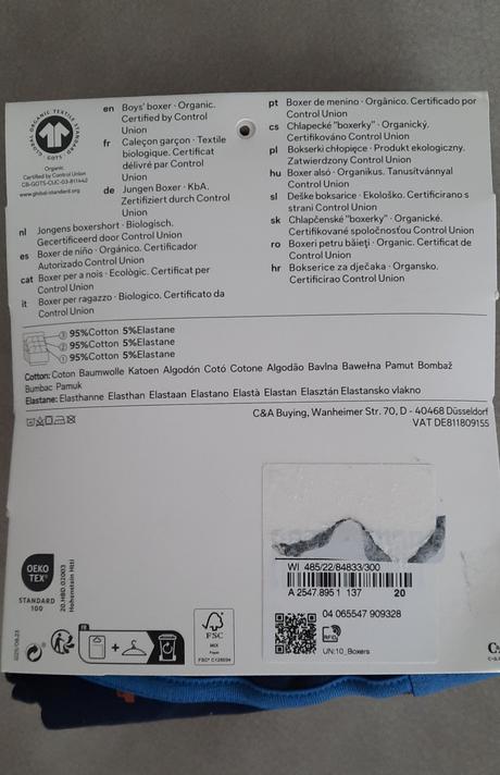 3-pack boxeriek 134/140, c&a,134