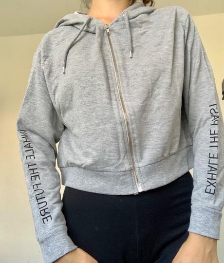 Krátka mikina, h&m,l