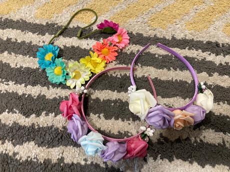 Kvetinkové čelenky 110/128, lindex