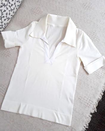 Predám biele elastické dámske tričko, s, s