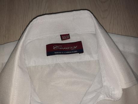 Biela chlapčenská košeľa, 140