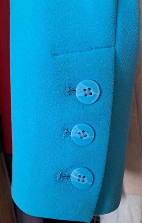 Modrotyrkysove podsite sako s/m, sinsay,s