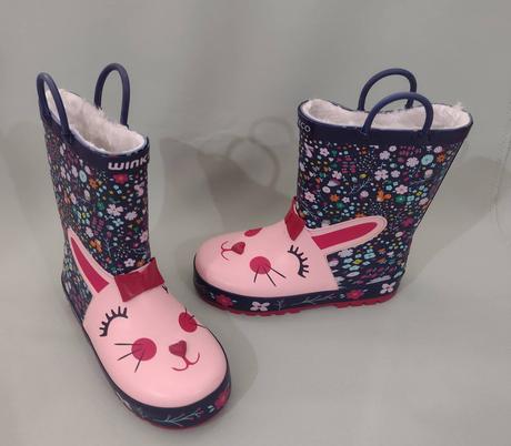 Detské zateplené gumáky, wink,32