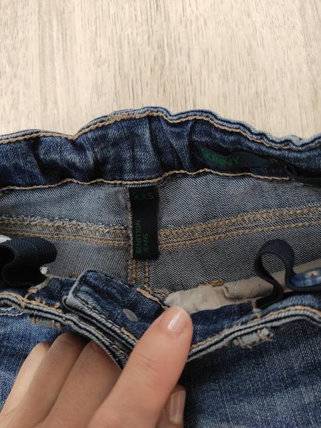 Dievc.rifle benetton 3-4 roky - top stav, benetton,98