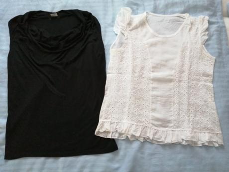 Blúzky +sukne, šaty grátis, f&f,m