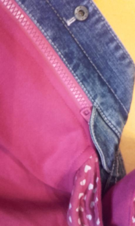 Riflova dievc. bunda+saty, h&m,128