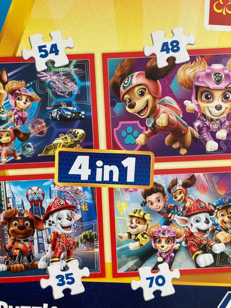 4x trefl puzzle 4in1,