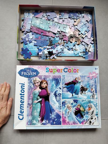 Clementoni puzzle frozen, super color, 